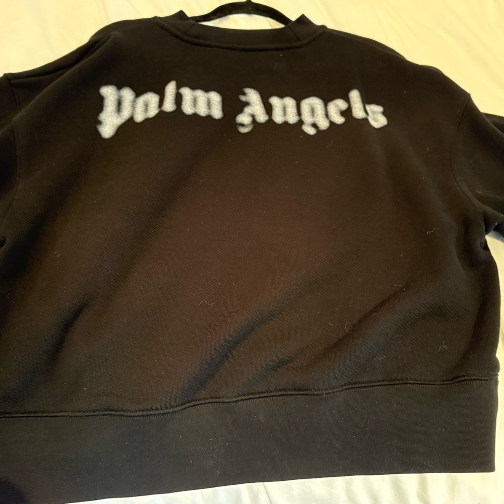 Palm Angels Black Crewneck Sweater